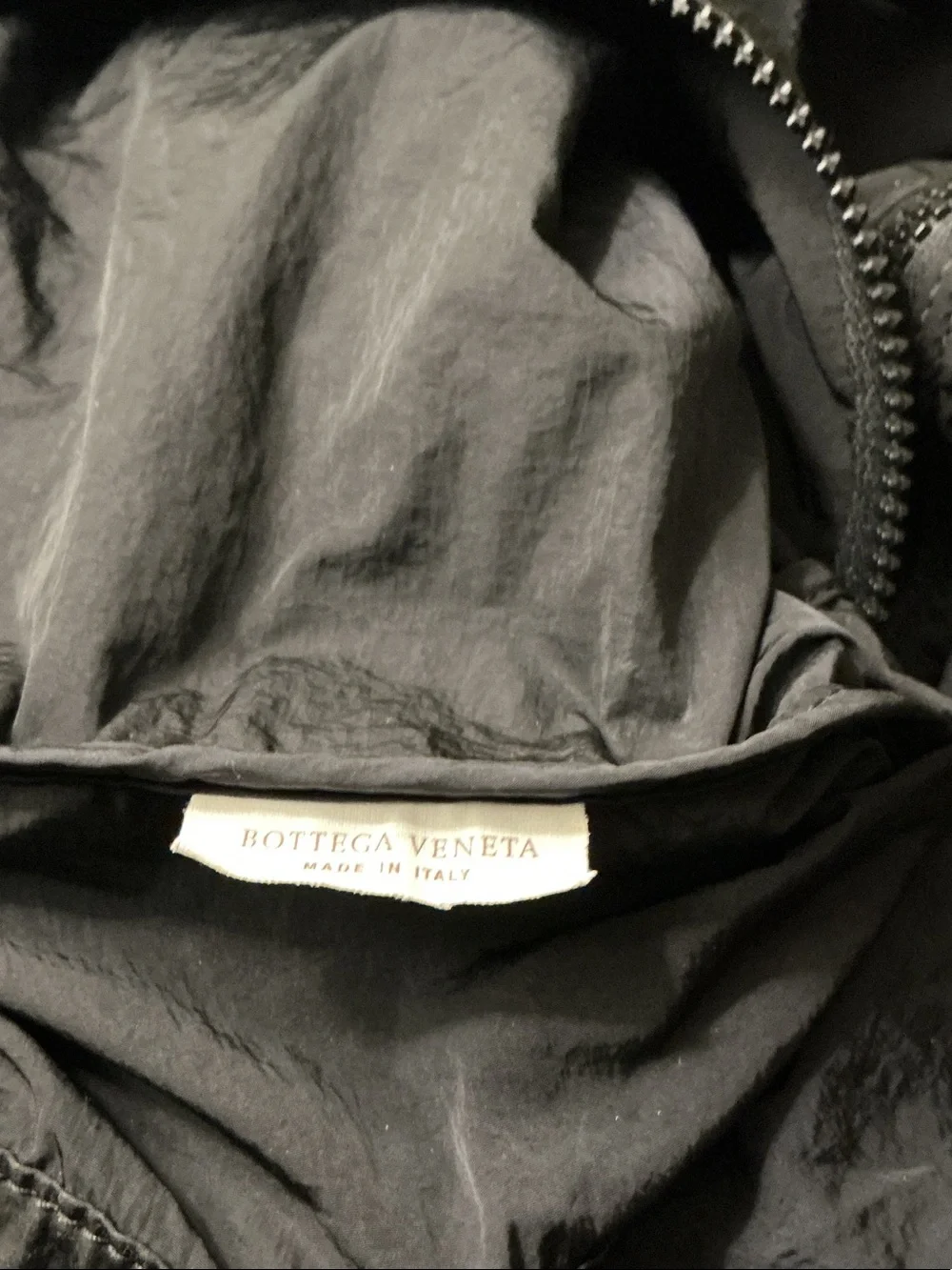 Bottega Veneta Intrecciato Paper Nylon Packable Duffle Black Woven Leather